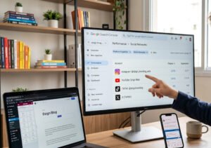 google search console lendo métricas de redes sociais